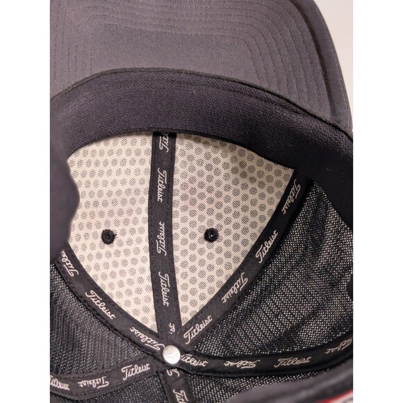 Titleist Footjoy FJ Tour Pro V1 Performance Mesh Golf Hat, Black White, Size M/L - Picture 8 of 8